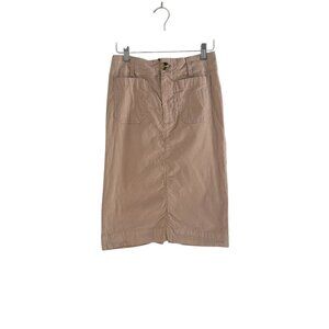 Anthropologie Women's Tan Pencil Skirt Size XS